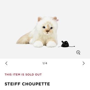 Karl Lagerfeld’s Choupette RARE Steiff Birman Cat